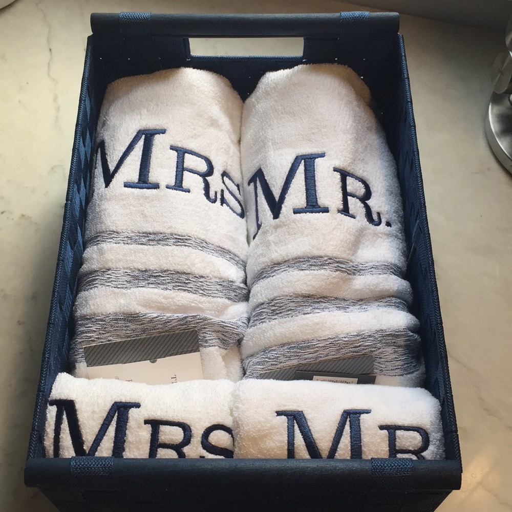 Mr & Mrs Monogram Towels